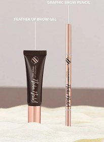 Resim Brow Power Set, Feather Up Brow Gel-Graphic Brow Pencil ile Kusursuz Kaş Tanımı - Kahverengi 
