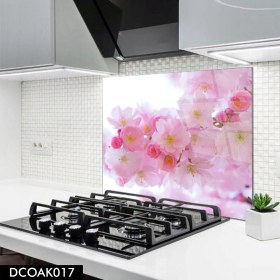 Resim Olinpa Cam Ocak Arkası Koruyucu | Kayısı Çiçeği Model 