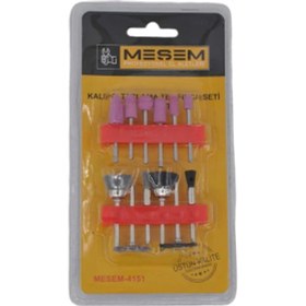 Resim Meşem Matkap Için 12 Parça Kalıpçı Taşlama Uçları Seti Tel Fırça Gravür Uçları Seti 