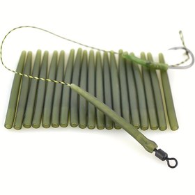 Resim Avrupa Tarzı Karp Balıkçılığı için 20 Parça Ekipman Seti, Anti-Tangle Yumuşak Boru ve Kauçuk Uçlar ile. Avrupa Karp Balıkçılığı ve Küçük Balıkçılık Araçları için Aksesuarlar içerir, İki Boyutta Mevcuttur: 54Mm ve 40Mm. 