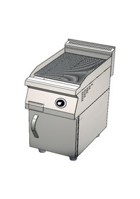 Resim Karacasan Endüstriyel 900 Seri Dolaplı 40 Cm Lpg Tüplü Tam Kanallı Izgara 