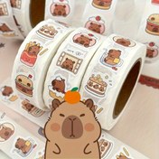 Resim Kabibala Su Geçirmez Stickerlar, 500 Sayfa - Yüksek Yapışkanlık, Kalıntısız, Sevimli Hayvanlar ve Yiyecek Çizimleri - Su Şişeleri, Dizüstü Bilgisayarlar, Scrap Kitapları için İdeal - Eğlenceli Ödül Hediyeleri, Sevimli Sticker Çubukları 