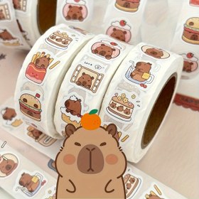 Resim Kabibala Su Geçirmez Stickerlar, 500 Sayfa - Yüksek Yapışkanlık, Kalıntısız, Sevimli Hayvanlar ve Yiyecek Çizimleri - Su Şişeleri, Dizüstü Bilgisayarlar, Scrap Kitapları için İdeal - Eğlenceli Ödül Hediyeleri, Sevimli Sticker Çubukları 