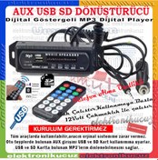 Resim Oto Teyp Dönüştürücü Çevirici Bluetooth Aux-Sd Kart-Usb-Mikrofon N11.311 