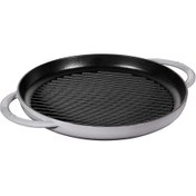 Resim Staub Döküm Izgara Yuvarlak Çift Kulplu 22 cm Grafit Gri 