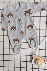 Resim Panda Baskılı Bebek Tulum 