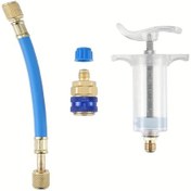 Resim Dashanshop 1 Nolu Manuel Ac Yağ Ve Boya Enjektörü 30ml Hızlı Bağlantılı Hvac Kompresör Aleti 