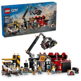 Resim LEGO® City Hurdalık ve Arabalar 60472 - 7 Yaş ve Üzeri Çocuklar için Yaratıcı Oyuncak Yapım Seti (871 Parça) 