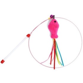 Resim Balıklı Kedi Oyun Oltası 90 Cm 