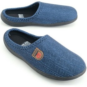 Resim Gezer Erkek Kışlık Rahat Taban Ev Bahçe Terlik Lacivert 