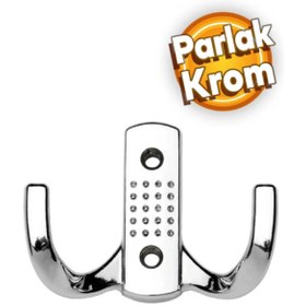 Resim krc Klas Noktalı Askılık Vestiyer Duvar Dolap Elbise Askısı Krom Metal Mobilya Kapı Askılığı 