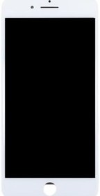 Resim iPhone 8 Plus Uyumlu Lcd Ekran Dokunmatik Beyaz Sıvı Koruma bandı ve kırılmaz cam 