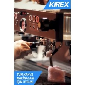 Resim Kirex Kahve Espresso Makinaları Kahve Kalıntıları ve Yağ Temizleyici Toz 4 Kullanım 100G Doğal 