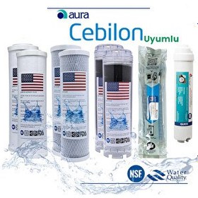 Resim Sulook İhlas Su Arıtma Filtresi Uyumlu Çift Karbonlu Filtresi 2 Yıllık Filtre Seti 