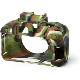 Resim EasyCover Canon 800d Silikon Kılıf Kamuflaj 