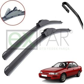 Resim Toyota Corolla Ön Cam Silecek Süpürgesi Takımı 1992 - 2001 Efsane Kasa Silecek 