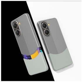 Resim Poco X7 Pro Kılıf Magsafe Şarj Kartlıklı Mıknatıslı Duble 1.7mm Kapak Kart Bölmeli Lacivert Siyah Gr 