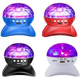 Resim Soobox J79 L740 Led Işıklı Disko Topu Şarjlı Bluetooth Hoparlör Speaker Tavan Işık Yansıtma Mavi 