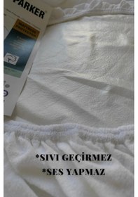 Resim Ely Parker Sıvı Geçirmez Alez Mikro Fitted Çift Kişilik Tek Kişilik Bebek Alezi Su Yatak Koruyucu ELYPRKR00569 Beyaz 