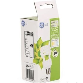 Resim General Electric 20w/100w 6500K Beyaz Tasarruflu Ampul E27 