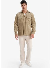 Resim DeFacto Jogger Pantolon Esnek Basic Düz Beli Bağcıklı Cepli Düz Paça C6022AX25SPBG74 