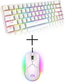 Resim Atasoft T60 Rgb Mekanik Klavye Kablolu Gaming + Mouse 