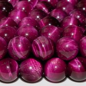 Resim EFREY 1 Strand Doğal Gül Kırmızı Kaplan Gözü Sahte Değerli Taş Boncukları, Yüksek Kaliteli Yuvarlak Dağınık Dekoratif Taşlar Takı Yapımı İçin, Moda Temalı, 4/6/8/10/12mm 