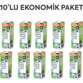 Resim Osram 10 Adet G9 Duylu 7W 2700K Gün Işığı Tasarruflu Ampul 
