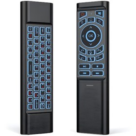 Resim İdragon M3 Akıllı Kumanda Air Mouse & Kablosuz Klavye, 6 Eksenli Jiroskop, Ir Öğrenme, Bluetooth & 2.4 Ghz, 7 Renk Arka Aydınlatma 