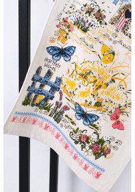 Resim En Güzel Mutfak Havlusu Modeli 2'li Kelebekli Ev 