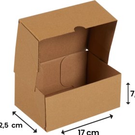 Resim Packanya 17x12,5x7,5-500 Adet Kesimli Kutu - İnternet ve Kargo Kutusu 