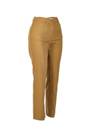 Resim Seleste Minimalist Yüksek Bel Regular Fit Kadın Pantolon - Günlük Kullanım - İndigo / 42 