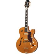 Resim Epiphone 150th Anniversary Zephyr Deluxe Regent Hollow Body Elektro Gitar (Aged Antique Natural) 