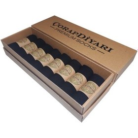 Resim Çorapx Çorapdiyari Premium 8'Li Dikişsiz Bambu Erkek Spor Patik Çorap Siyah-Standart Siyah 