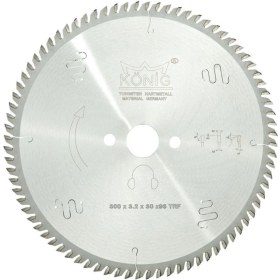 Resim König 300 mm 96 Diş Trapez Sessiz Model Sunta Mdf - Laminat Parke Testeresi 