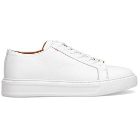 Resim Marcomen 152-17494 Erkek Hakiki Deri Klasik Sneaker Beyaz Beyaz 