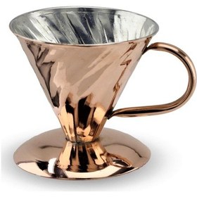 Resim Filtre Kahve Bakır Demlik Seti 850 Ml Bakır 