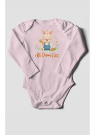 Resim Morivokids İlk Dişim Çıktı Uzun Kollu Çıtçıtlı Bebek Body Zbn119-uk Bebe Pembe 