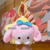 Resim Silver1 Peluş Bebek Aşk Düğmesi Çanta Kolye Sevimli Biblolar Bebek Çekicilik Küçük Kolye Anahtarlık (Yurt Dışından) 