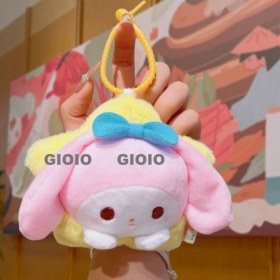 Resim Silver1 Peluş Bebek Aşk Düğmesi Çanta Kolye Sevimli Biblolar Bebek Çekicilik Küçük Kolye Anahtarlık (Yurt Dışından) 