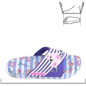 Resim Gezer Kız Çocuk Yazlık Ballerina Pu Islak Zemine Uygun Ev Banyo Bahçe Havuz Terlik Eflatun 