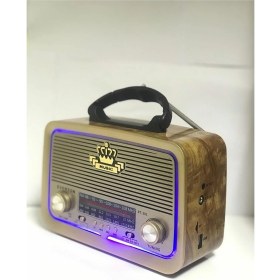 Resim Ataşbey RT-301 Ahşap Nostaljik Görünümlü Bluetoothlu Usb-Sd Card Mp3 Çalar Radyo Müzik 