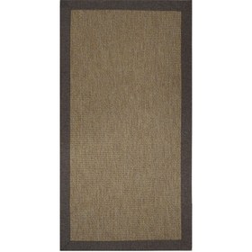 Resim Güven Collection Nature Rustic Bordürlü Sisal Halı Kahverengi 80x150 cm 