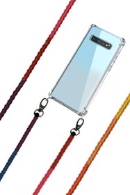 Resim Vorson Rainbow El Yapımı Huawei P40 Uyumlu Kılıflı Telefon Askısı 