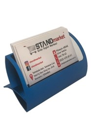 Resim STAND MARKET Kartvizitlik Metal Mavi 