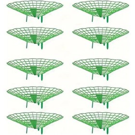 Resim Cloud011 Yeşil 3 Ayaklı 10 Adet Pvc Çilek Desteği - Bahçe Bitki Kafesleri 
