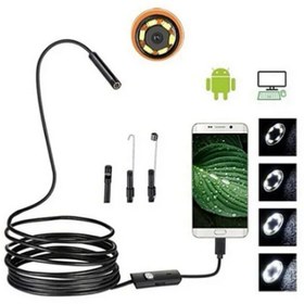 Resim Lisinya Endoskop Yılan Video Kamera Led’li 10 Metre 7 Mm Sert Kablo - 