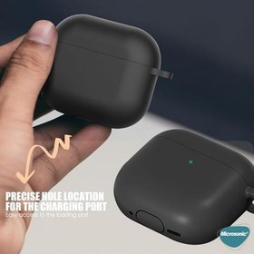 Resim Microsonic AirPods 4 Kılıf Askılı Mat Silikon Koyu Yeşil [AirPods 4 ile Uyumlu Kılıf - Koyu Yeşil] 