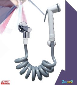 Resim Plasyay Spiral Taharetmatik Gri 1.5 Metre Beyaz - Gri 