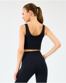 Resim Skechers W U Neck Bra Kadın Siyah Sporcu Sütyeni S2520006-3817 Siyah 